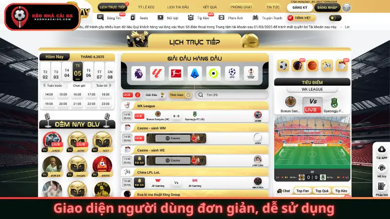 Giao diện người dùng đơn giản, dễ sử dụng