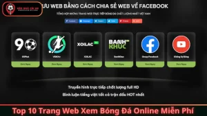 Top 10 Trang Web Xem Bóng Đá Online Miễn Phí